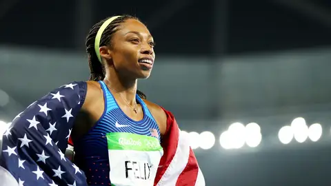 Allyson Felix, durante los Juegos Olímpicos de Río Allyson Felix, durante los Juegos Olímpicos de Río