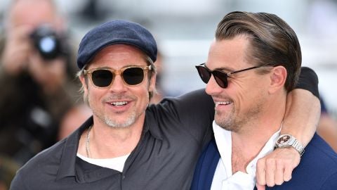Brad Pitt y Leonardo DiCaprio en Cannes