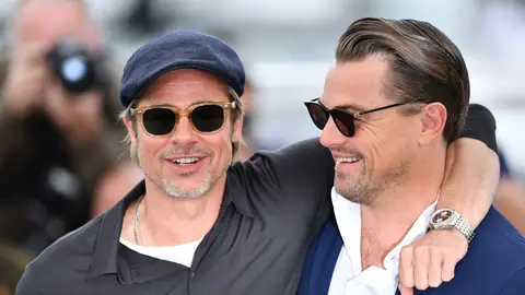 Brad Pitt y Leonardo DiCaprio en Cannes Brad Pitt y Leonardo DiCaprio en Cannes