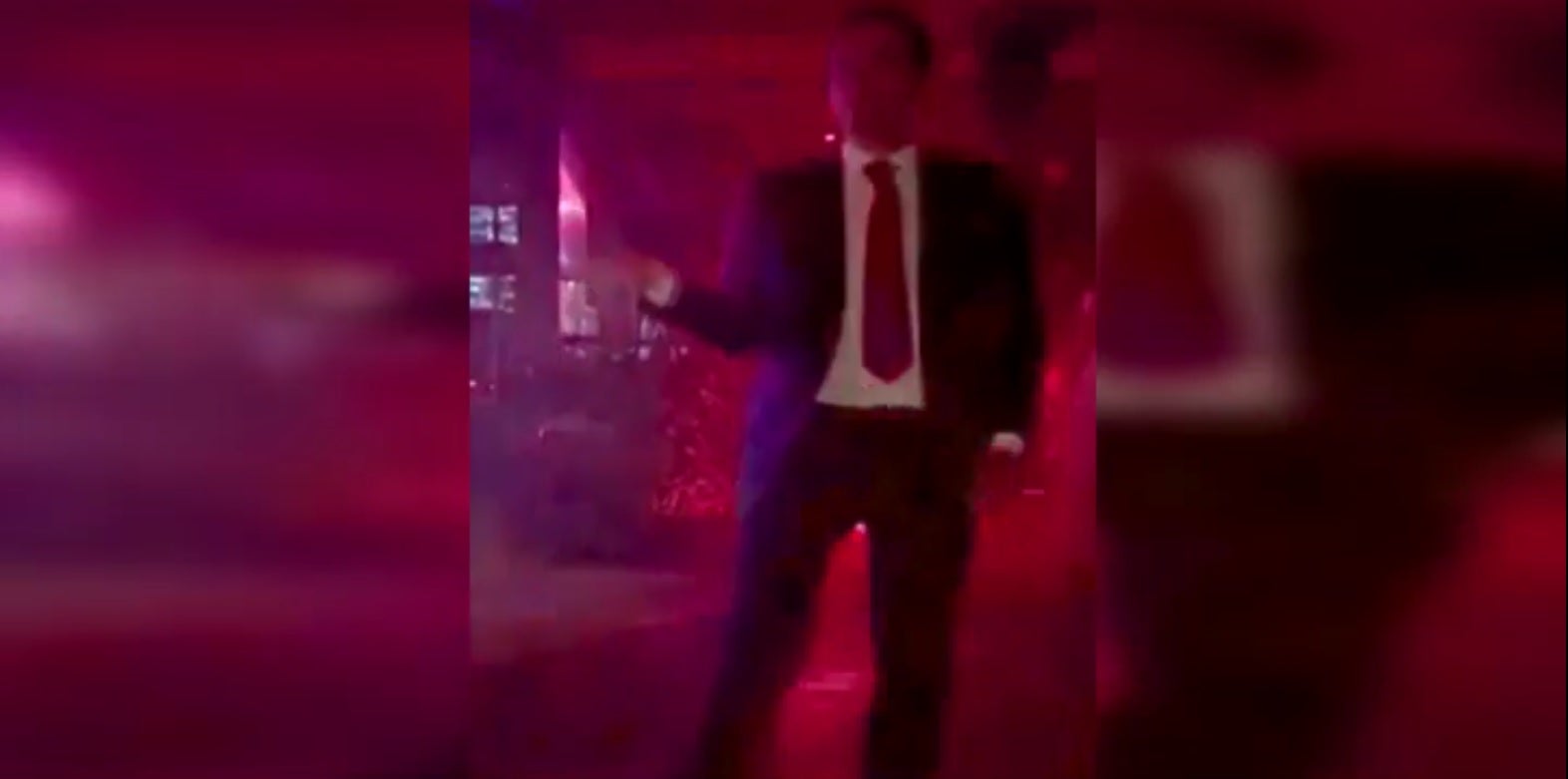 El 'moonwalk' viral de Ignacio Aguado El 'moonwalk' viral de Ignacio Aguado