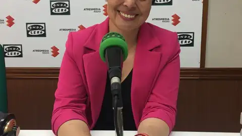 Pilar Zamora, durante la entrevista en Onda Cero Ciudad Real Pilar Zamora, durante la entrevista en Onda Cero Ciudad Real