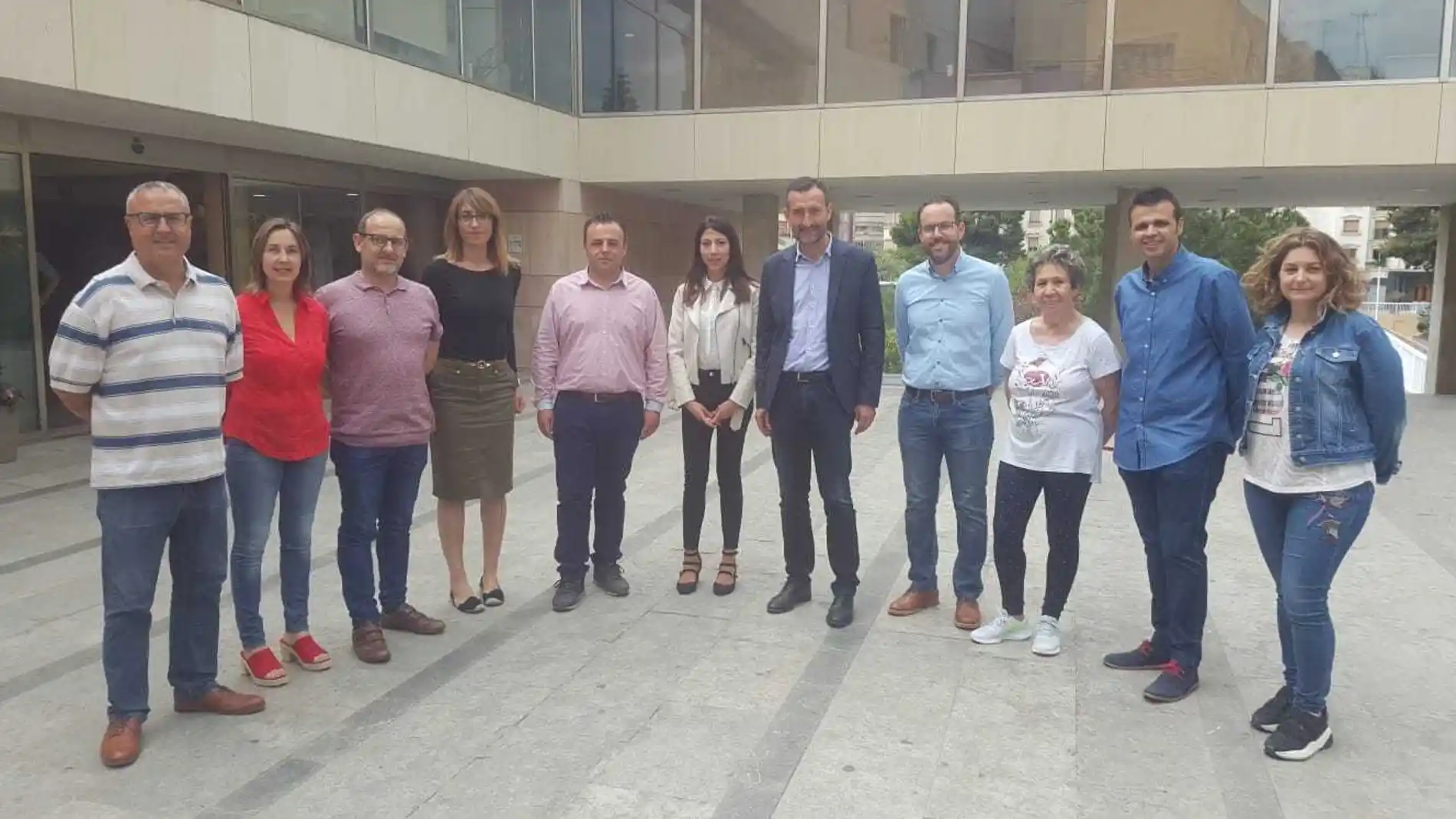 Integrantes de la candidatura del PSOE de Elche a las elecciones municipales.