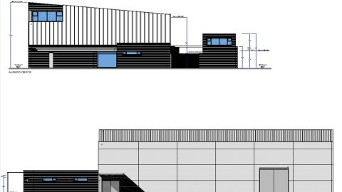 Planos del proyecto del pabell&oacute;n deportivo que se construir&aacute; en Las Casas