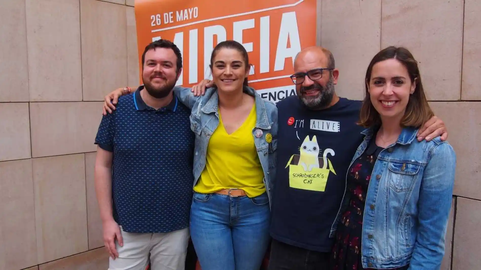 Antonio García, Mireia Mollà, Felip Sánchez y Esther Díez, candidatos de Compromís per Elx