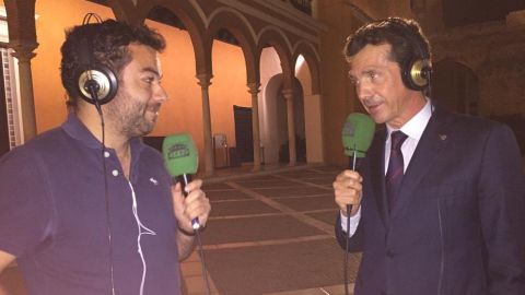 Guillermo Amor con Edu Pidal. 