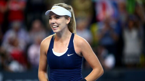 Katie Boulter, en un partido