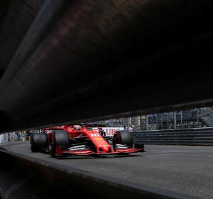 Charles Leclerc, en acción en Montecarlo Charles Leclerc, en acción en Montecarlo