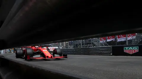 Charles Leclerc, en acción en Montecarlo Charles Leclerc, en acción en Montecarlo
