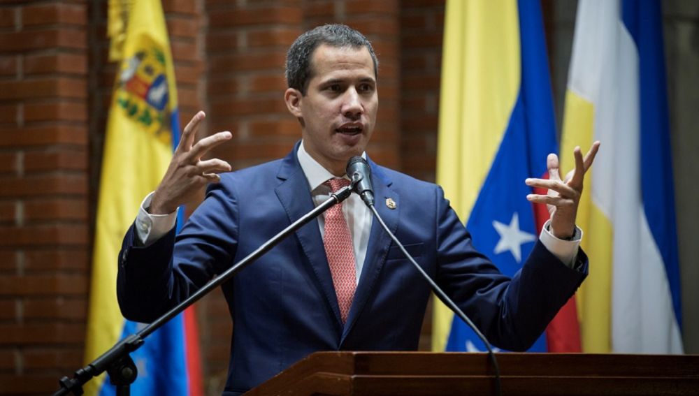 El jefe del Parlamento venezolano, Juan Guaidó