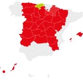 Mapa de España con los resultados de las elecciones del 26M