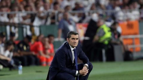 Ernesto Valverde, en la banda del Villamar&iacute;n