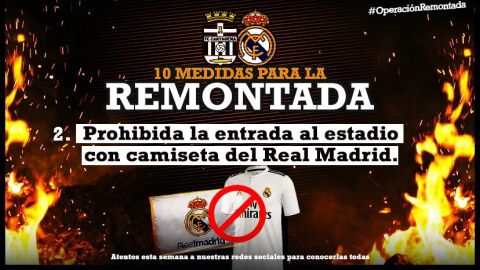 La imagen de la pol&eacute;mica publicada por el Cartagena