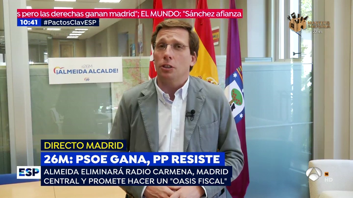 Almeida asegura que Villacís tendrá "un papel muy importante" y promete acabar con Madrid Central Almeida asegura que Villacís tendrá "un papel muy importante" y promete acabar con Madrid Central