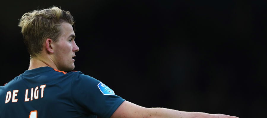 De Ligt, durante un partido con el Ajax De Ligt, durante un partido con el Ajax