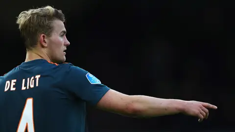 De Ligt, durante un partido con el Ajax De Ligt, durante un partido con el Ajax