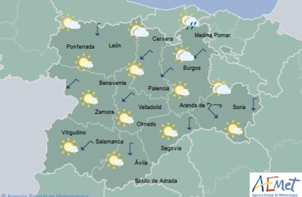 El Tiempo para las próximas horas El Tiempo para las próximas horas