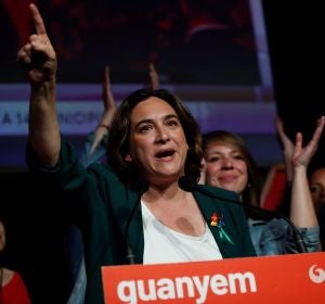 Ada Colau ante los medios