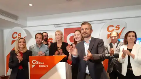 El líder de Ciudadanos en Baleares, Marc Pérez Ribas, tras conocer los resultados del 26-M. El líder de Ciudadanos en Baleares, Marc Pérez Ribas, tras conocer los resultados del 26-M.
