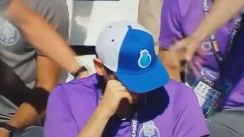 Iker Casillas, emocionado en la grada