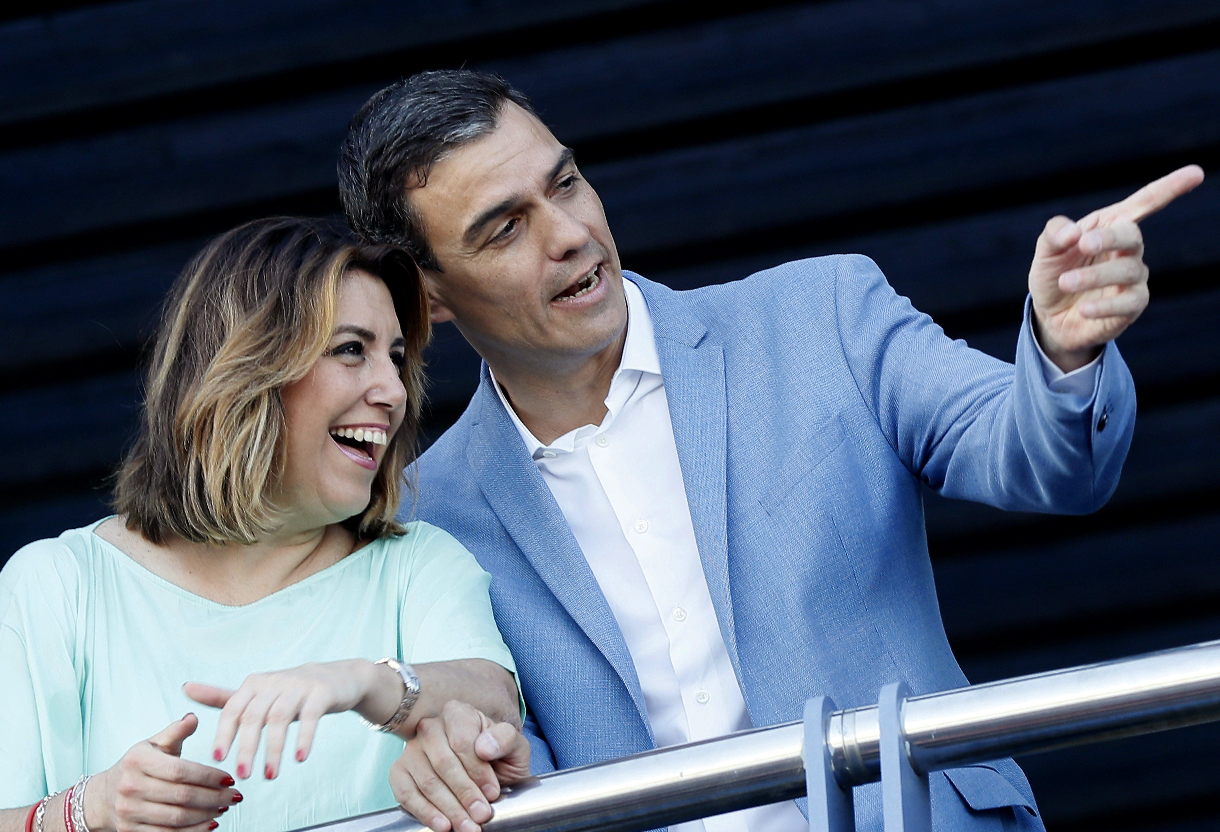 Pedro Sánchez y Susana Díaz se reúnen en Moncloa para relanzar el PSOE en Andalucía Pedro Sánchez y Susana Díaz se reúnen en Moncloa para relanzar el PSOE en Andalucía