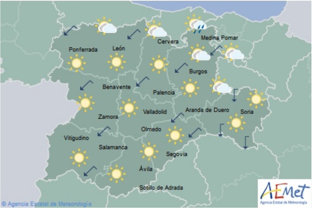 El Tiempo para las próximas horas El Tiempo para las próximas horas