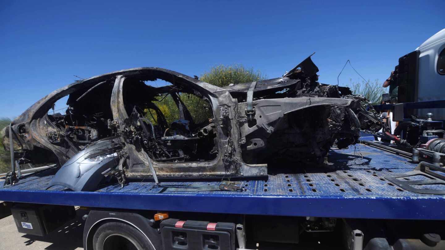 El coche en el que viajaba José Antonio Reyes