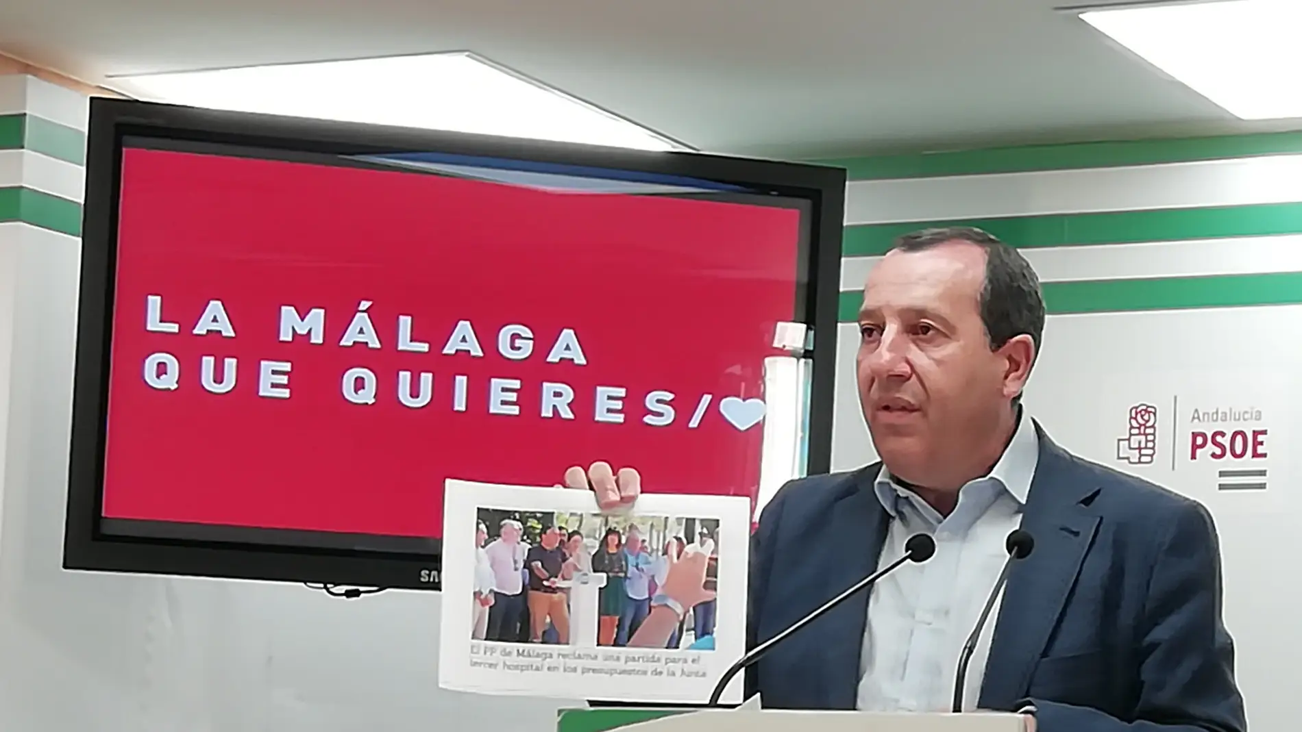 Ruiz Espejo denuncia que los presupuestos de la Junta no benefician a Málaga