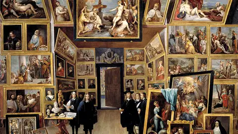 El archiduque Leopoldo Guillermo en su galería de pinturas en Bruselas (David Teniers, Museo del Prado) El archiduque Leopoldo Guillermo en su galería de pinturas en Bruselas (David Teniers, Museo del Prado)