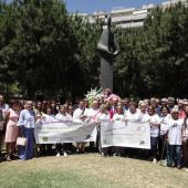 Ofrenda floral por el día del donante en Málaga