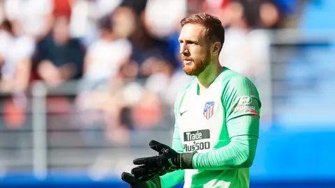 Oblak, durante un partido Oblak, durante un partido
