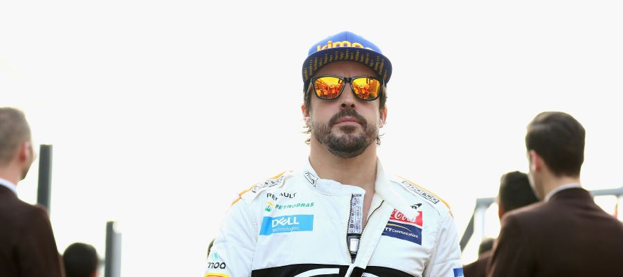Fernando Alonso, antes de una carrera Fernando Alonso, antes de una carrera