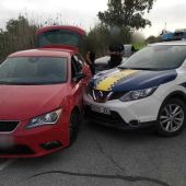 Coche que conducía el detenido en Elche. 