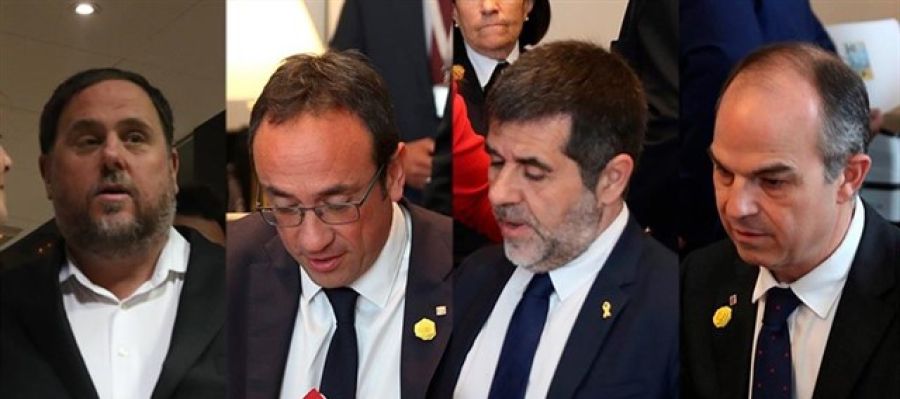 Oriol Junqueras, Jordi Sànchez, Josep Rull y Jordi Turull Oriol Junqueras, Jordi Sànchez, Josep Rull y Jordi Turull