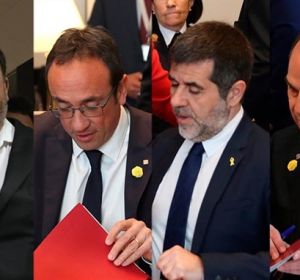 Oriol Junqueras, Jordi Sànchez, Josep Rull y Jordi Turull Oriol Junqueras, Jordi Sànchez, Josep Rull y Jordi Turull