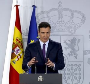 Pedro Sánchez, desde la Moncloa Pedro Sánchez, desde la Moncloa