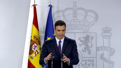 Pedro S&aacute;nchez, desde la Moncloa