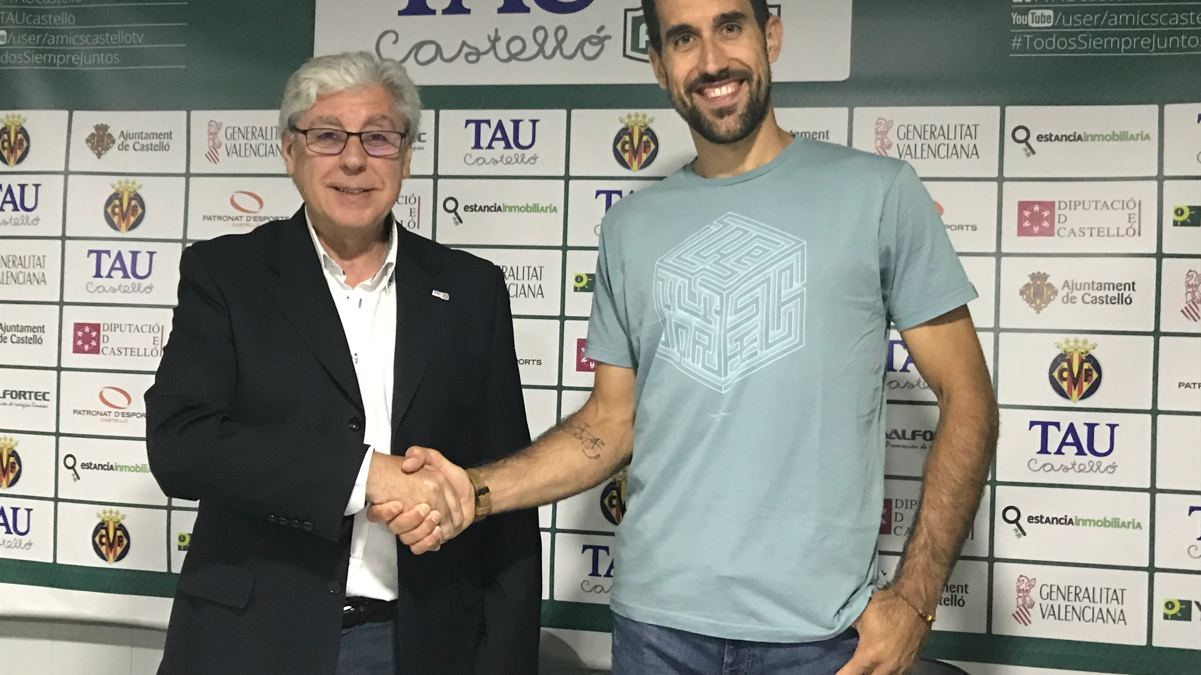 Romà Bas junto a Luis García Romà Bas junto a Luis García