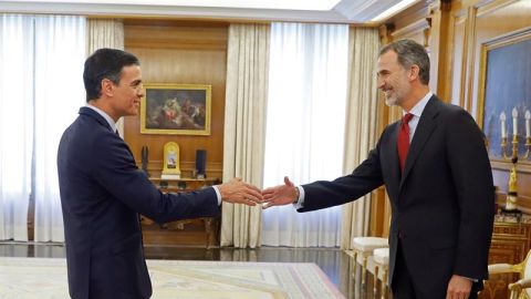 Pedro S&aacute;nchez se re&uacute;ne con el Rey Felipe VI