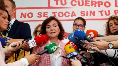 La vicepresidenta del Gobierno en funciones, Carmen Calvo