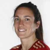 Silvia Meseguer, jugadora de la selección española de fútbol