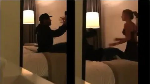 Neymar y la modelo Najila Trindade en un hotel Neymar y la modelo Najila Trindade en un hotel