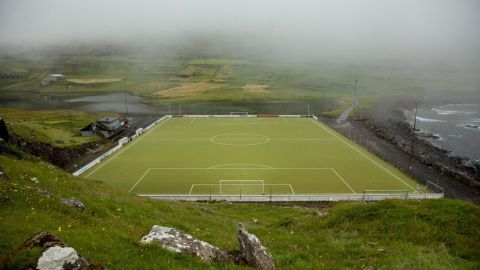 Estadio en las Islas Feroe.