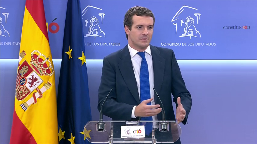 Casado pide a Sánchez evitar tacticismos y no demorar la investidura, y no rechaza la abstención de constitucionalistas Casado pide a Sánchez evitar tacticismos y no demorar la investidura, y no rechaza la abstención de constitucionalistas