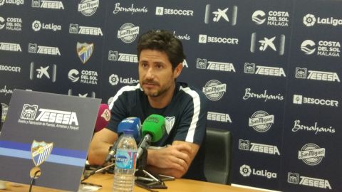 V&iacute;ctor S&aacute;nchez del Amo, entrenador del M&aacute;laga CF