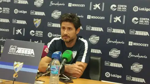 Víctor Sánchez del Amo, entrenador del Málaga CF Víctor Sánchez del Amo, entrenador del Málaga CF