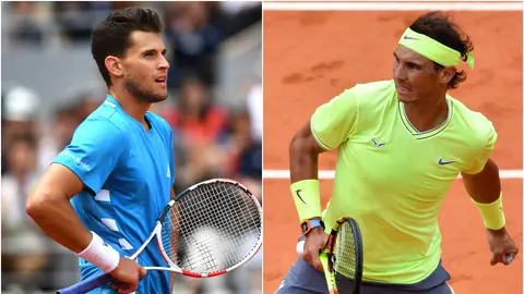 Dominic Thiem y Rafa Nadal Dominic Thiem y Rafa Nadal