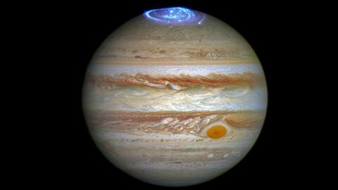 Auroras en la atm&oacute;sfera de J&uacute;piter. 30-06-2016