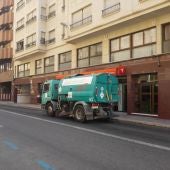 Camión del servicio de limpieza de Elche. 