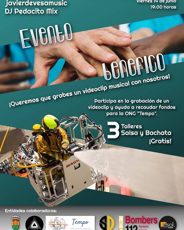 La Plaza de España de Sant Vicent acoge este viernes la grabación de un Videoclip solidario a beneficio de la ONG Tempo La Plaza de España de Sant Vicent acoge este viernes la grabación de un Videoclip solidario a beneficio de la ONG Tempo