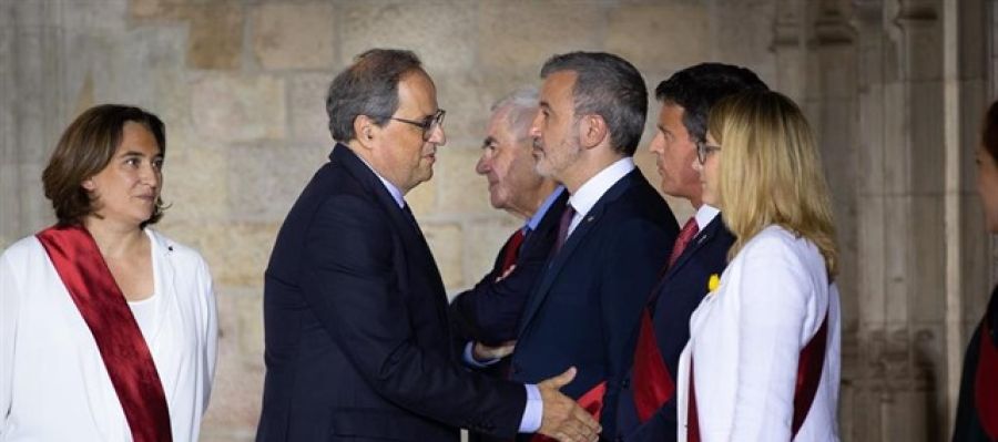 Manuel Valls niega el saludo a Quim Torra Manuel Valls niega el saludo a Quim Torra